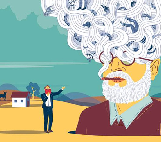 Ilustração relacionada à psicanálise e à vida psíquica